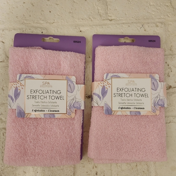 Pink Exfoliating Stretch Towel Set - Picture 1 of 4